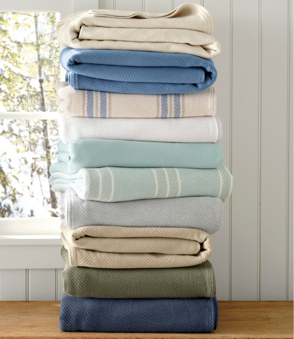 Maine Twill Blanket, Stripe | L.L.Bean outlet