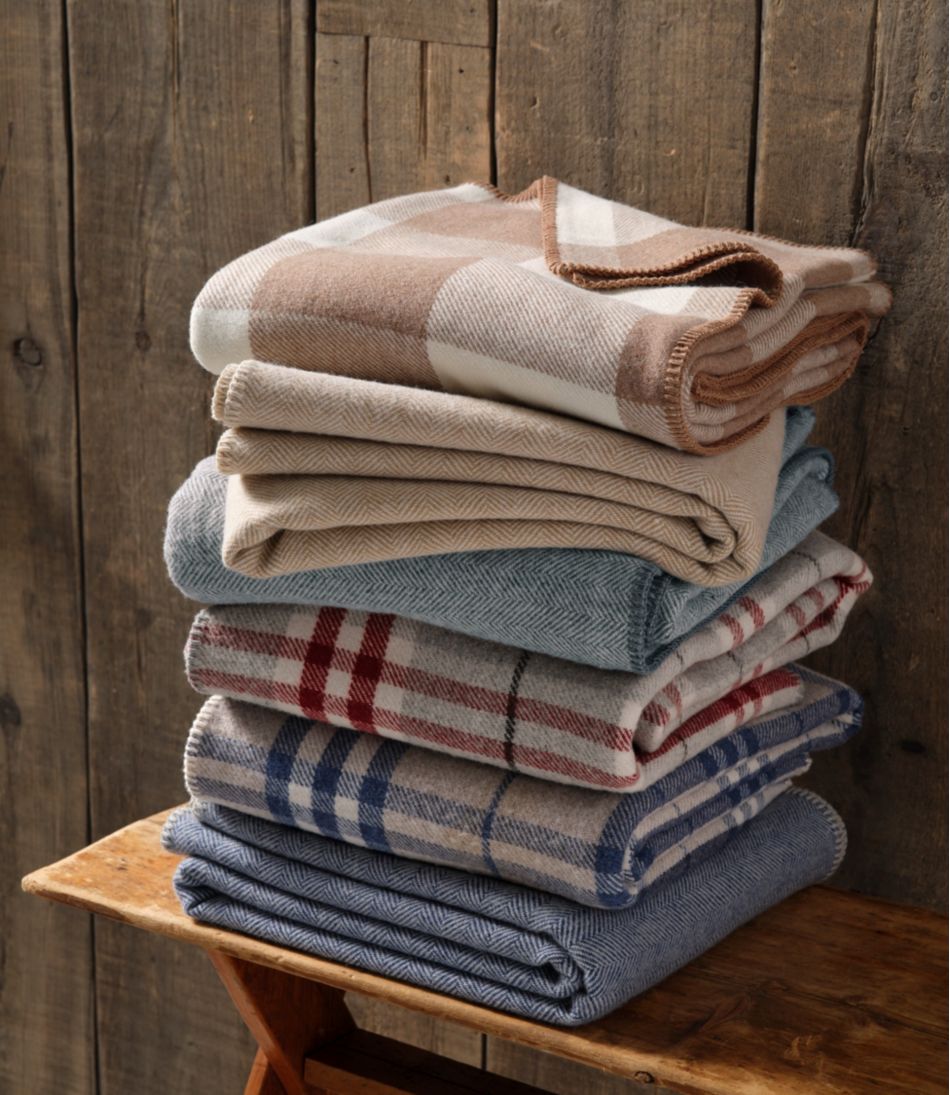 Washable Wool Blanket, Plaid | L.L.Bean online
