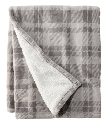 Wicked Plush Sherpa Throw, Plaid | L.L.Bean sale - US 6441