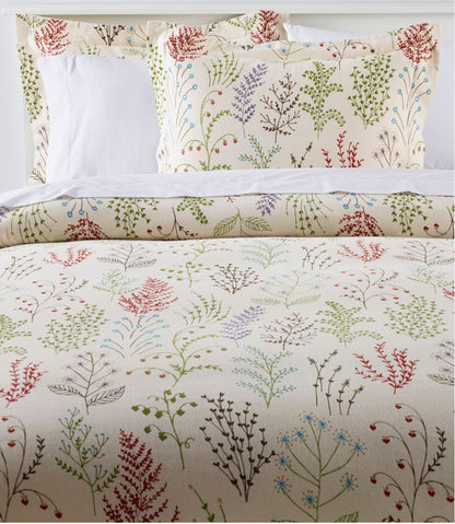 Botanical Floral Flannel Comforter Cover Collection | L.L.Bean on sale