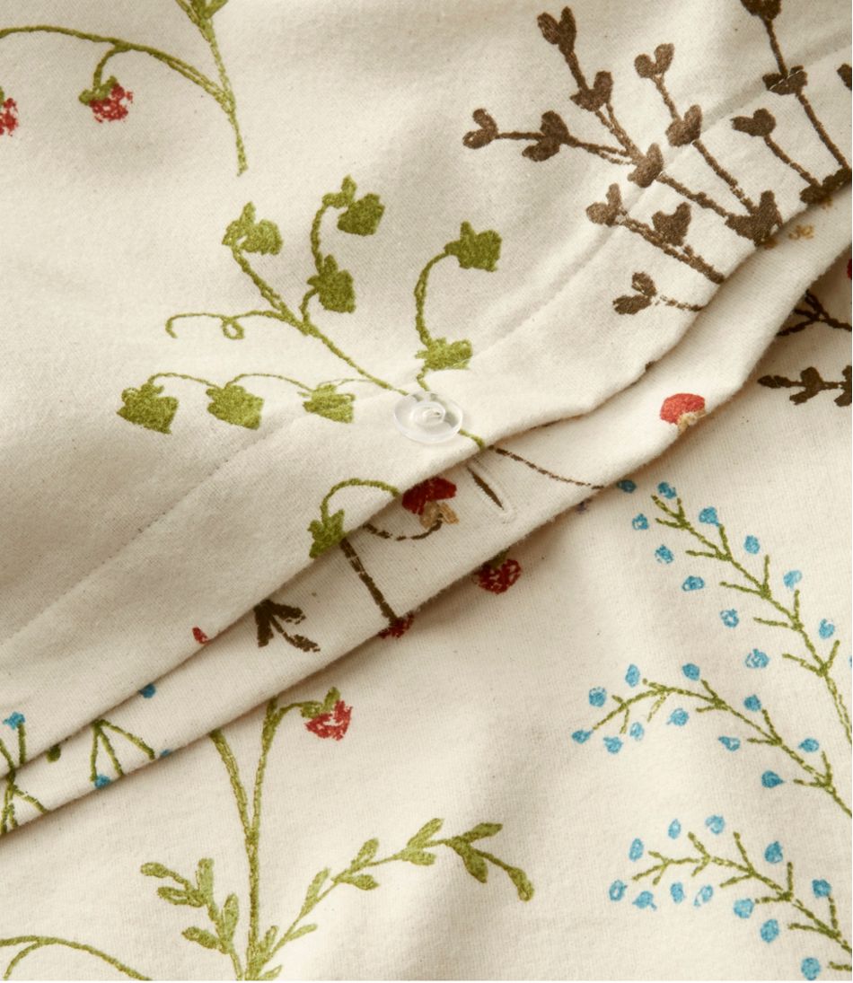 Botanical Floral Flannel Comforter Cover Collection | L.L.Bean on sale