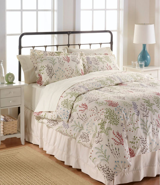 Botanical Floral Percale Comforter Cover Collection | L.L.Bean online