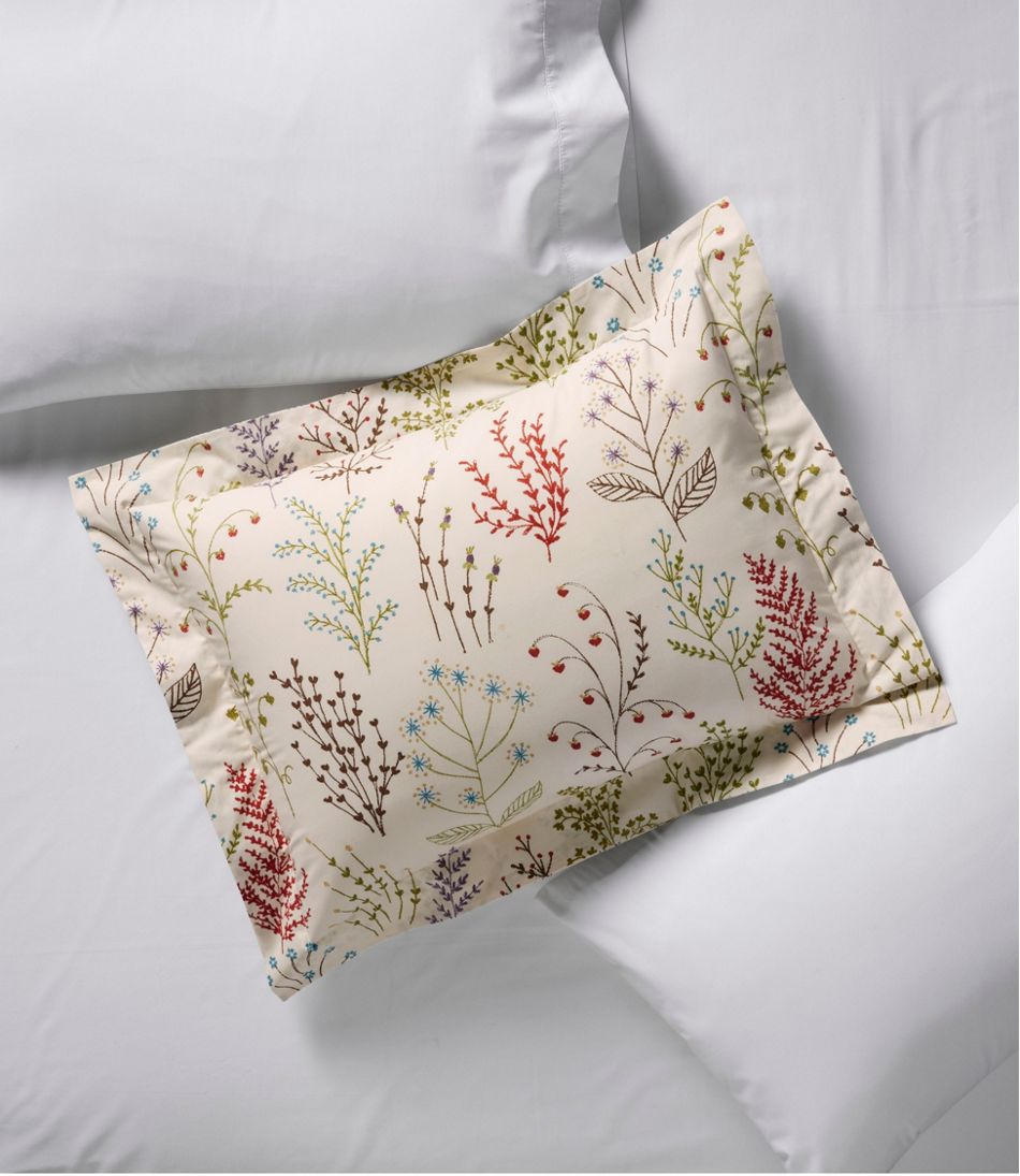 Botanical Floral Percale Comforter Cover Collection | L.L.Bean online