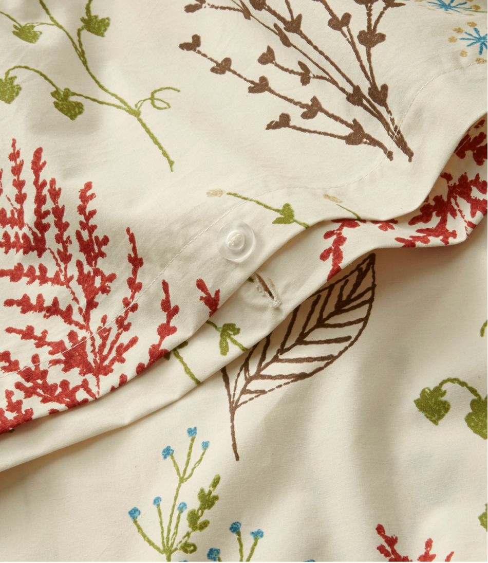 Botanical Floral Percale Comforter Cover Collection | L.L.Bean online