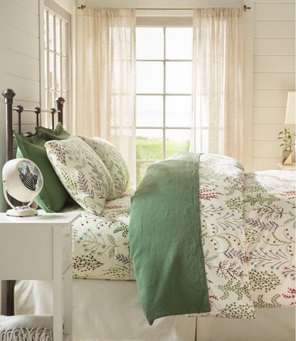 Botanical Floral Percale Comforter Cover Collection | L.L.Bean online