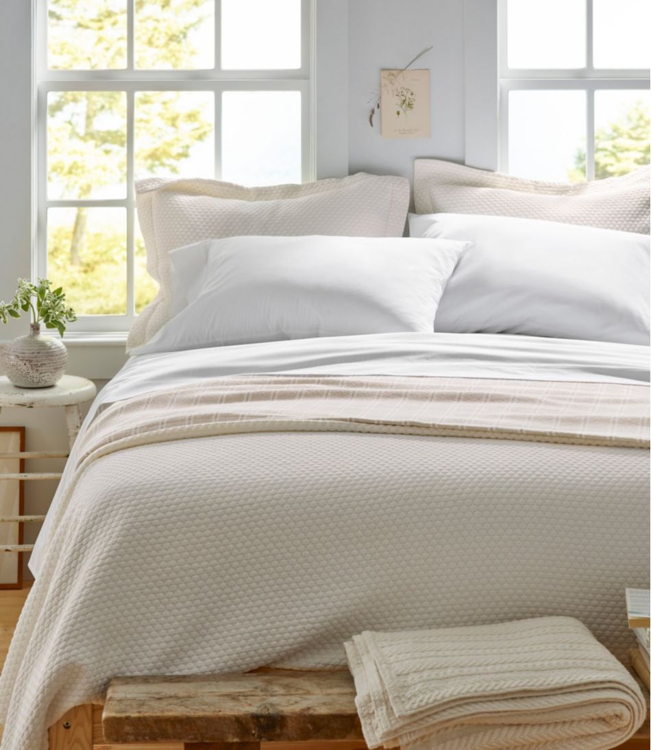 Organic Honeycomb Matelassé Coverlet | L.L.Bean near me