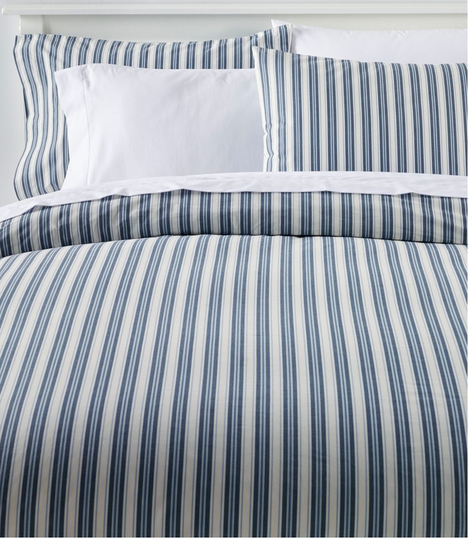 Sunwashed Percale Comforter Cover, Stripe | L.L.Bean sale
