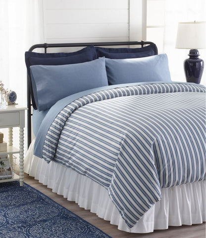 Sunwashed Percale Comforter Cover, Stripe | L.L.Bean sale