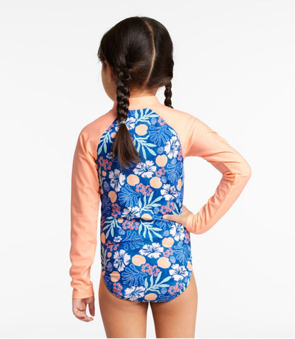Girls' Watersports Swimwear, Rashguard One-Piece | L.L.Bean near me