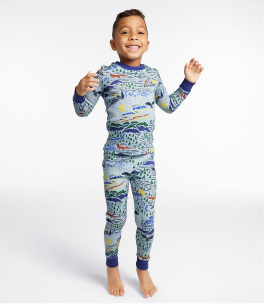 Kids' Organic Cotton Fitted Pajamas | L.L.Bean near me
