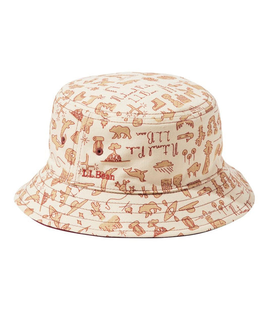 Kids' Bean's Reversible Cotton Bucket Hat | L.L.Bean discount