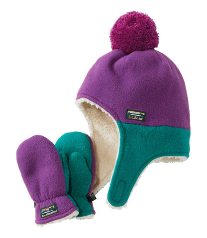 Infants' and Toddlers' Mountain Classic Fleece Hat and Mitten Set | L.L.Bean online