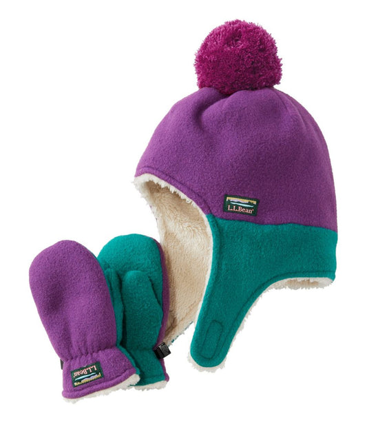 Infants' and Toddlers' Mountain Classic Fleece Hat and Mitten Set | L.L.Bean online