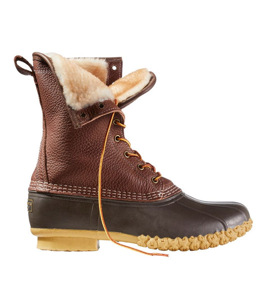 Men's Bean Boots, 10" Shearling-Lined Tumbled Leather | L.L.Bean near me