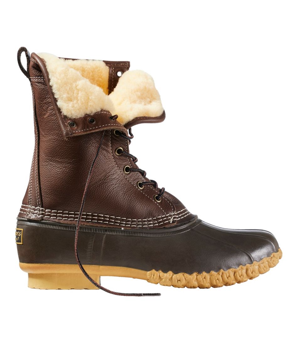 Men's Bean Boots, 10" Shearling-Lined | L.L.Bean outlet