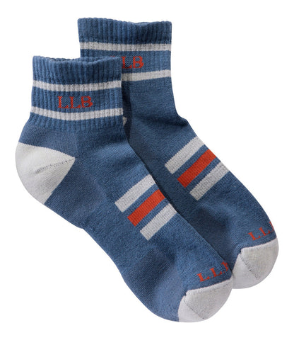 Adults' Katahdin Hiker Socks, 1/4 Crew Stripe | L.L.Bean sale - US 4012