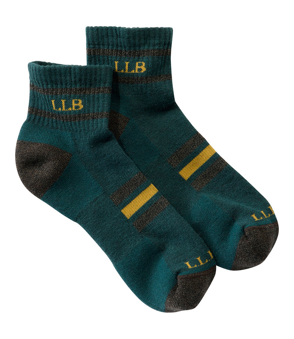 Adults' Katahdin Hiker Socks, 1/4 Crew Stripe | L.L.Bean sale - US 4012