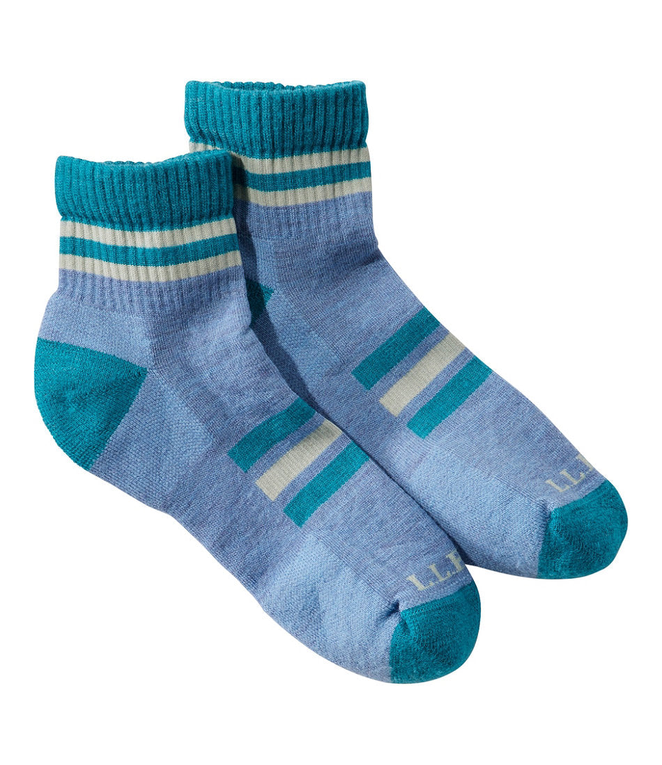 Adults' Katahdin Hiker Socks, 1/4 Crew Stripe | L.L.Bean sale - US 4012