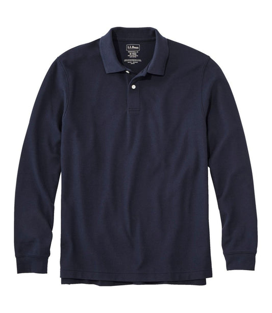 Men's Premium Double L® Polo, Long-Sleeve Without Pocket | L.L.Bean online