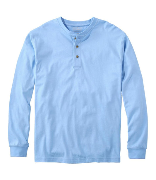 Men's Carefree Unshrinkable Tee, Traditional Fit, Long-Sleeve Henley | L.L.Bean on sale