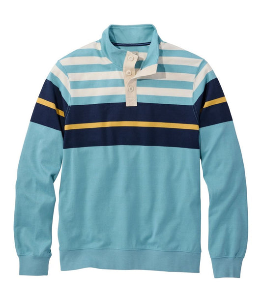 Men's Bean's Vintage Soft Rugby, Mockneck, Chest Stripe | L.L.Bean discount