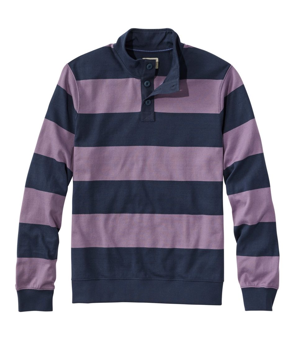 Men's Bean's Vintage Soft Rugby, Mockneck, Stripe | L.L.Bean on sale