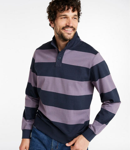 Men's Bean's Vintage Soft Rugby, Mockneck, Stripe | L.L.Bean on sale