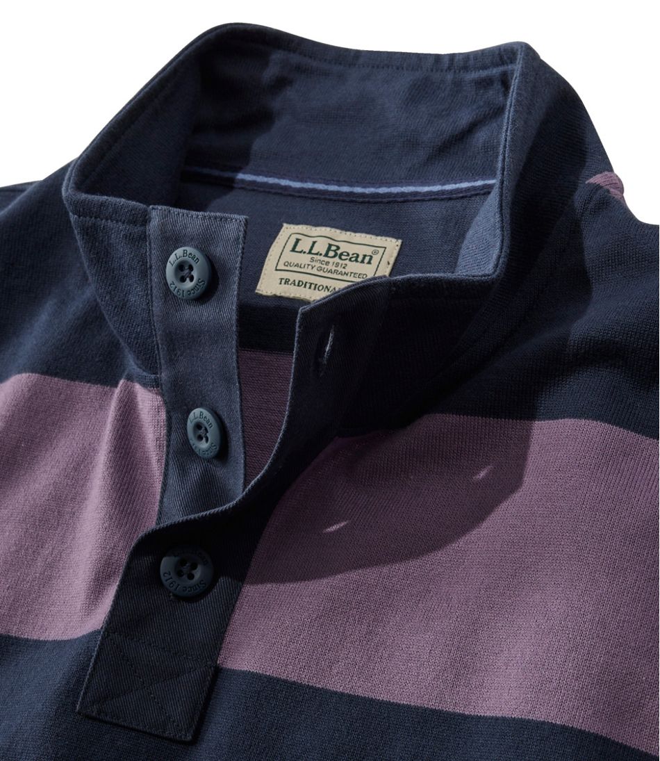 Men's Bean's Vintage Soft Rugby, Mockneck, Stripe | L.L.Bean on sale