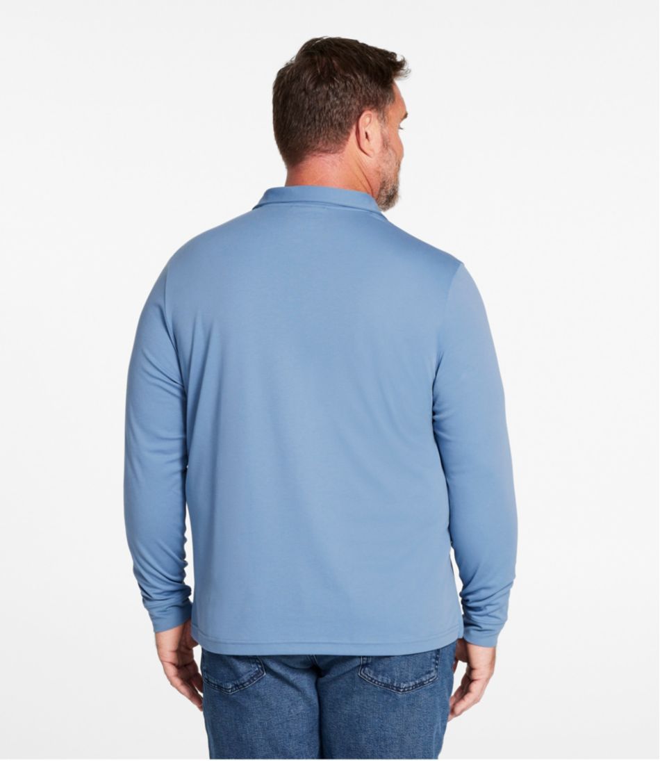 Men's Comfort Stretch Performance® Polo, Long-Sleeve, Slightly Fitted | L.L.Bean sale