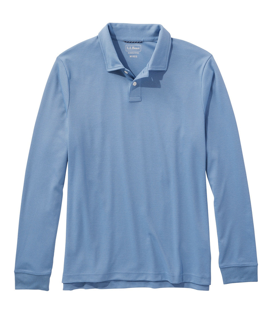 Men's Comfort Stretch Performance® Polo, Long-Sleeve, Slightly Fitted | L.L.Bean sale - US 7920