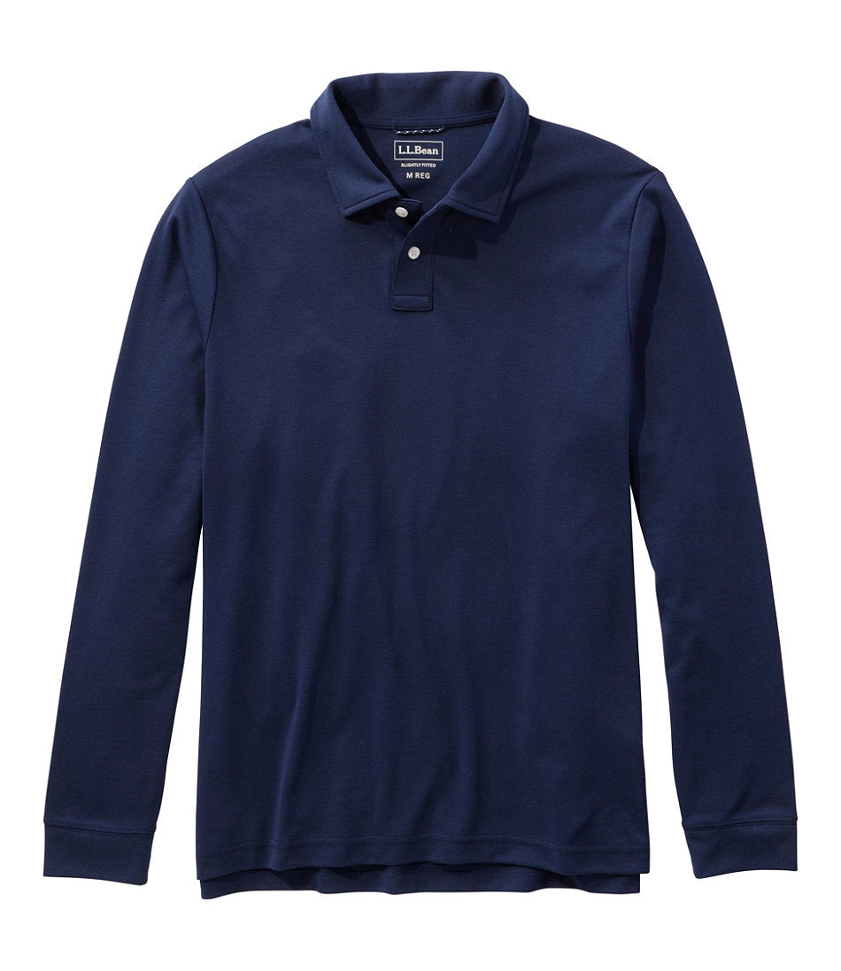 Men's Comfort Stretch Performance® Polo, Long-Sleeve, Slightly Fitted | L.L.Bean sale - US 7920
