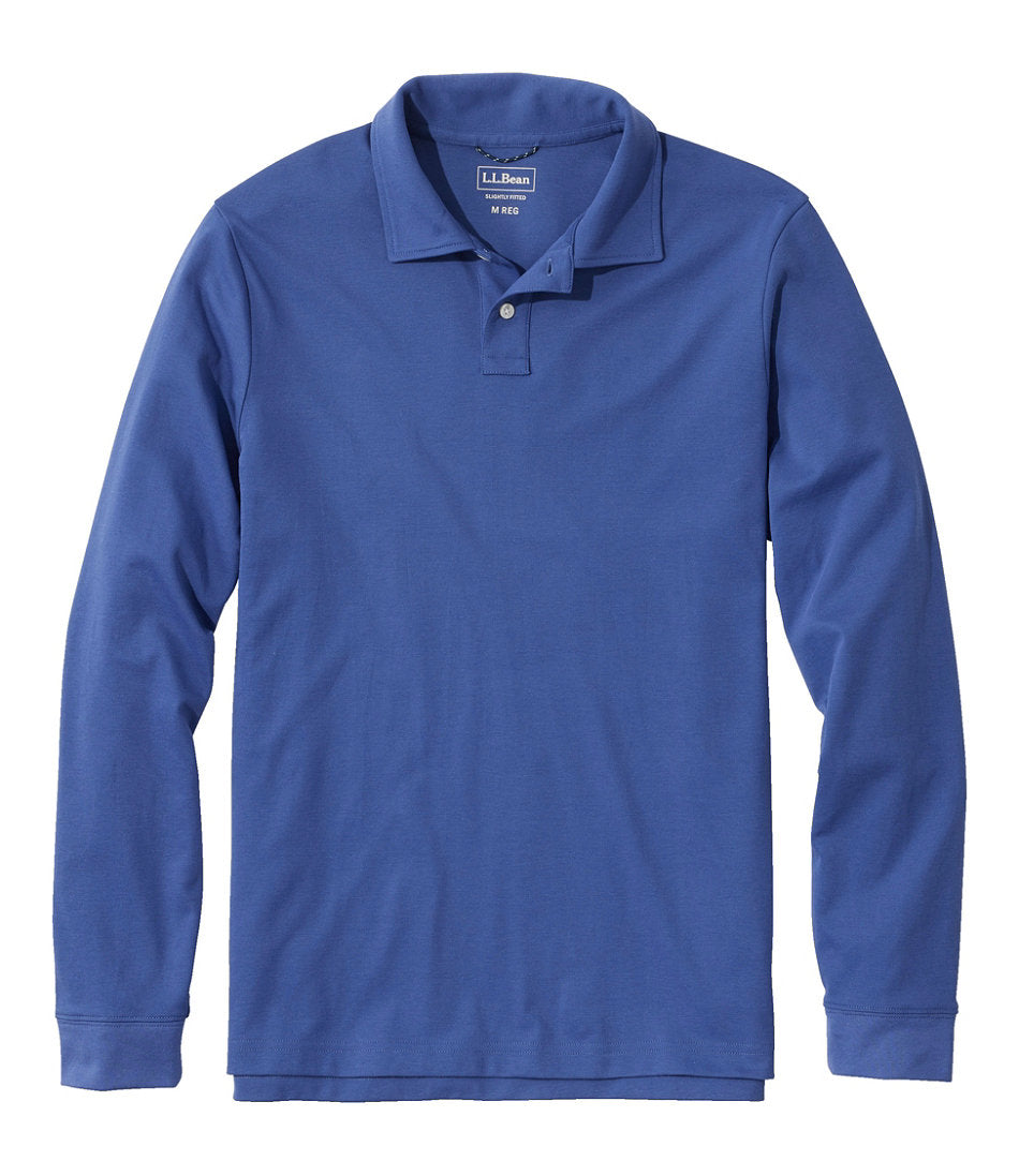 Men's Comfort Stretch Performance® Polo, Long-Sleeve, Slightly Fitted | L.L.Bean sale - US 7920