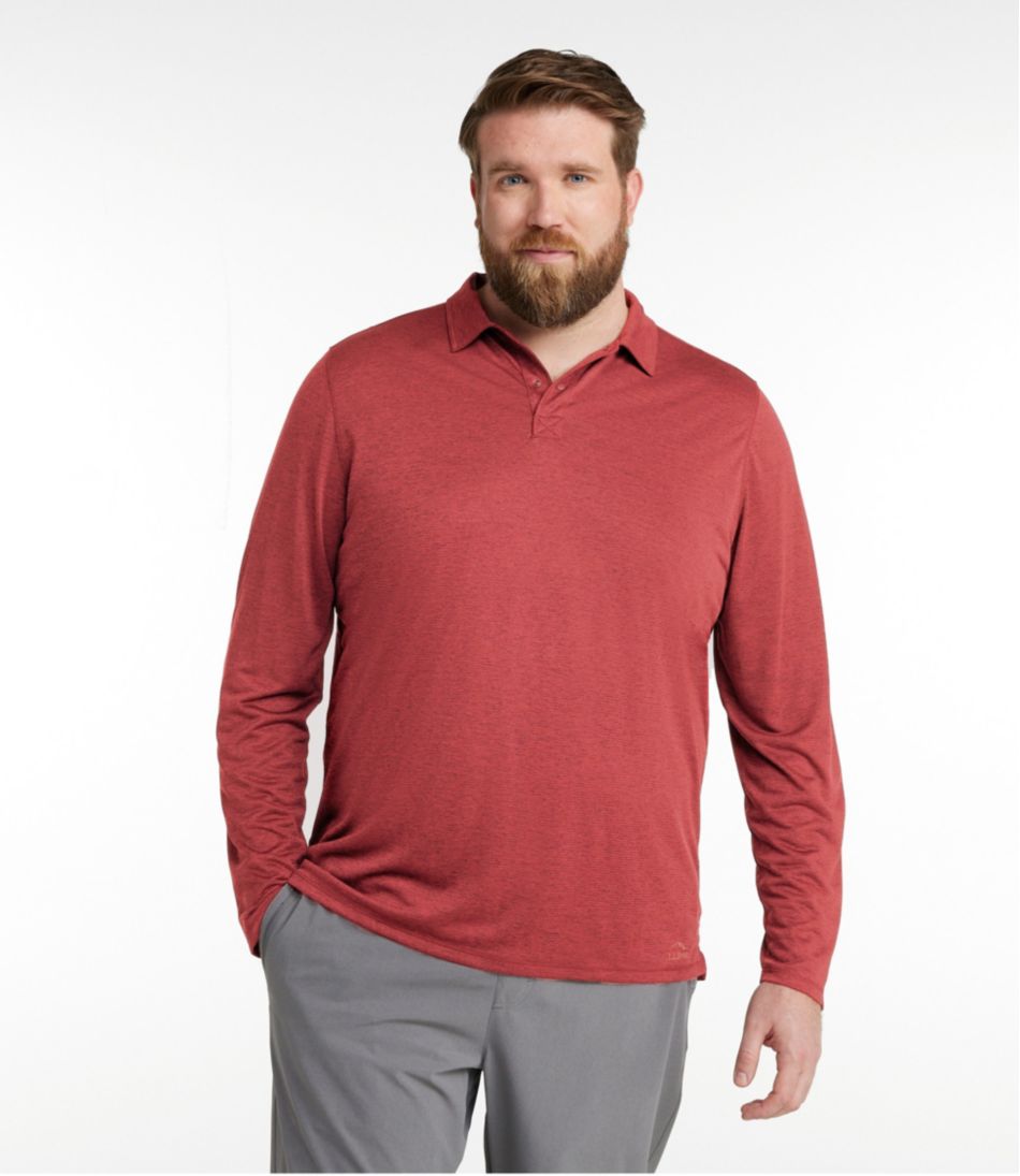 Men's Ultralight Adventure Polo, Long-Sleeve | L.L.Bean on sale