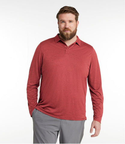Men's Ultralight Adventure Polo, Long-Sleeve | L.L.Bean on sale