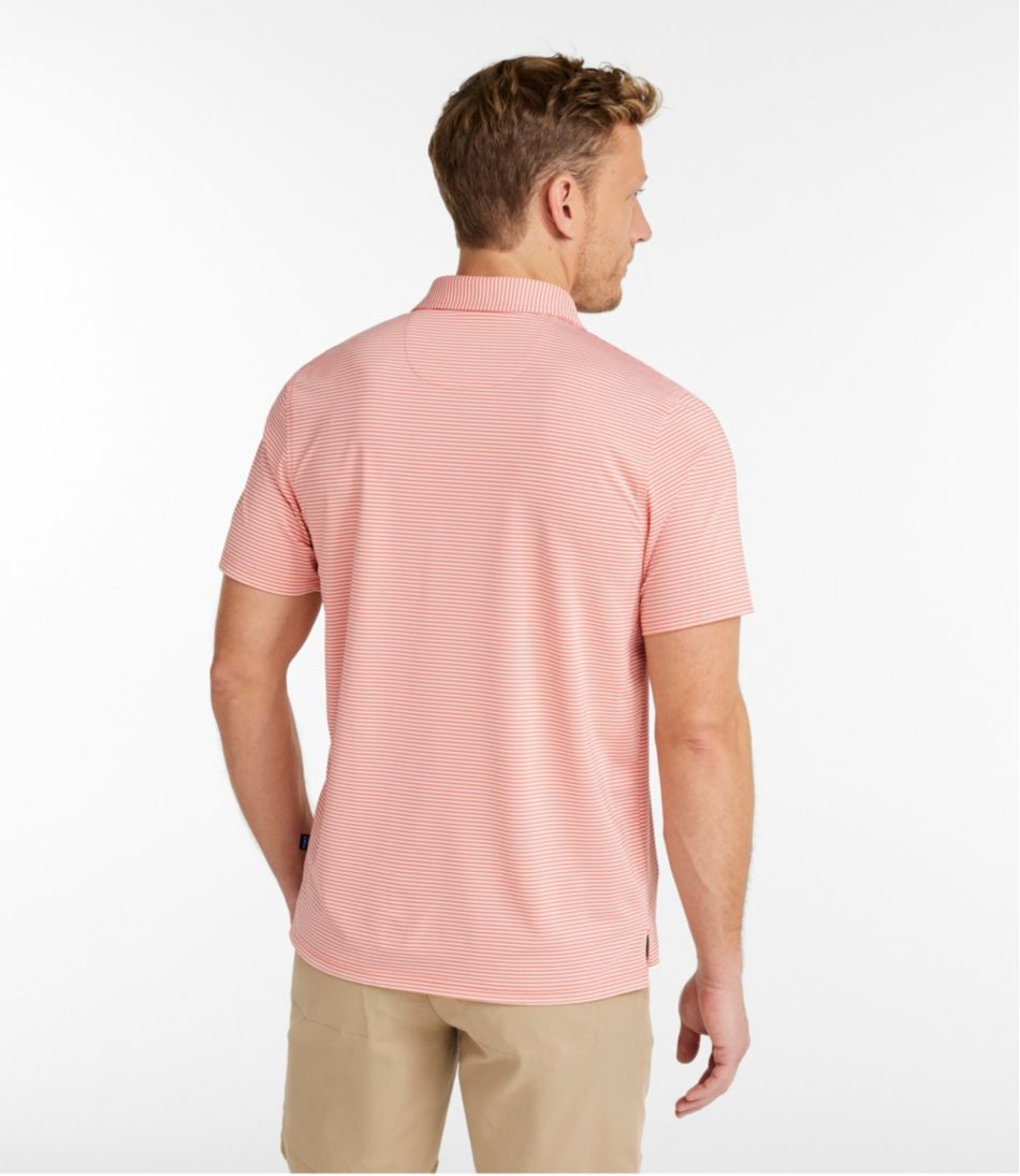 Men's Comfort Stretch Performance® Party Polo, Slightly Fitted, Short-Sleeve, Stripe | L.L.Bean on sale