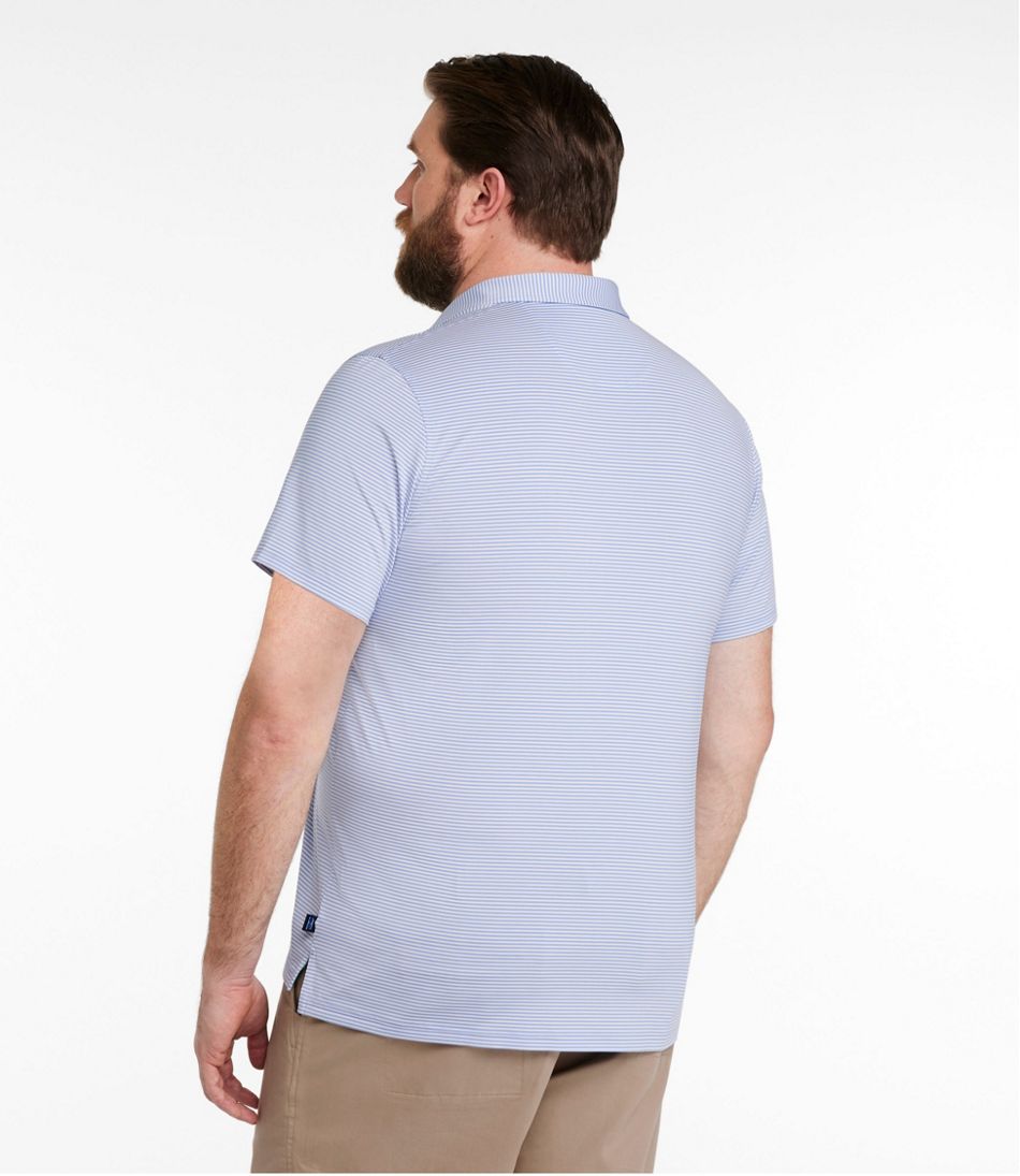 Men's Comfort Stretch Performance® Party Polo, Slightly Fitted, Short-Sleeve, Stripe | L.L.Bean on sale