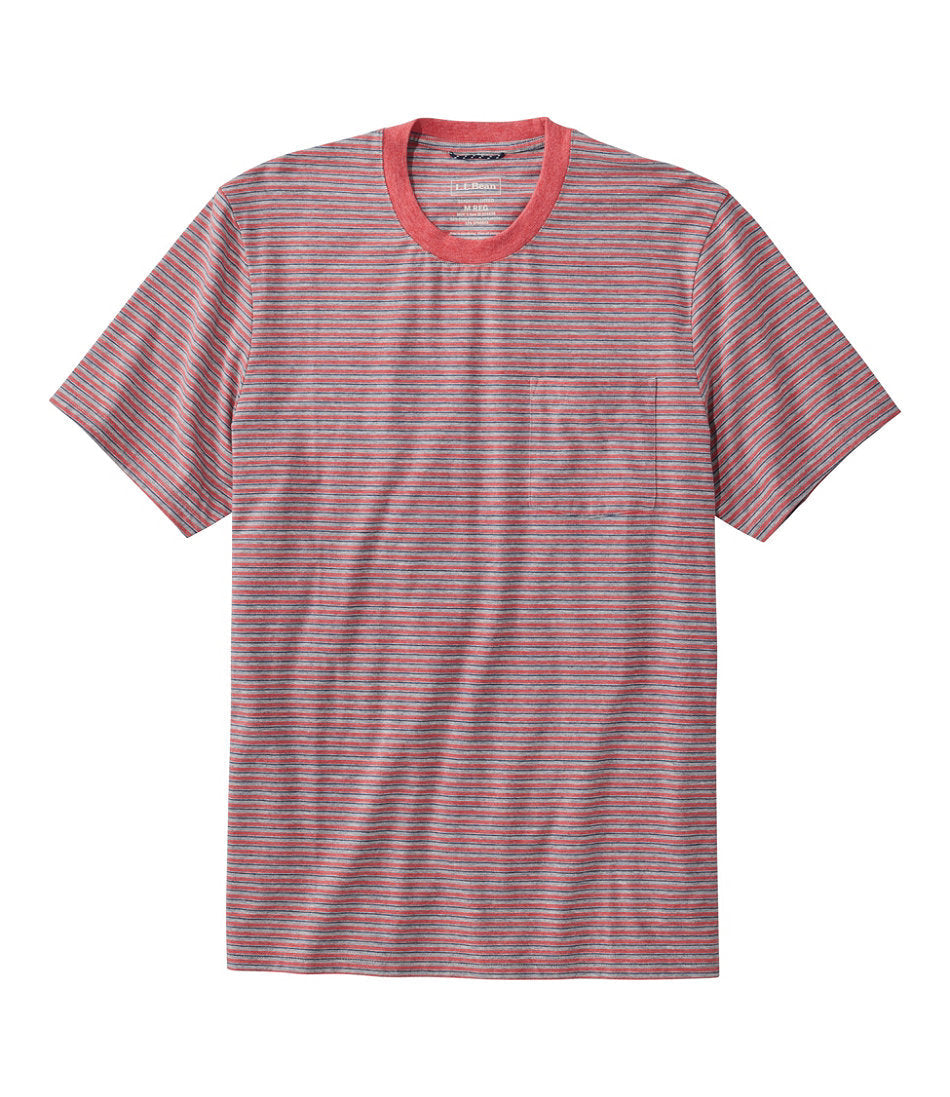Men's Comfort Stretch Performance® Pima Pocket Tee, Short-Sleeve, Stripe | L.L.Bean discount - US 7716