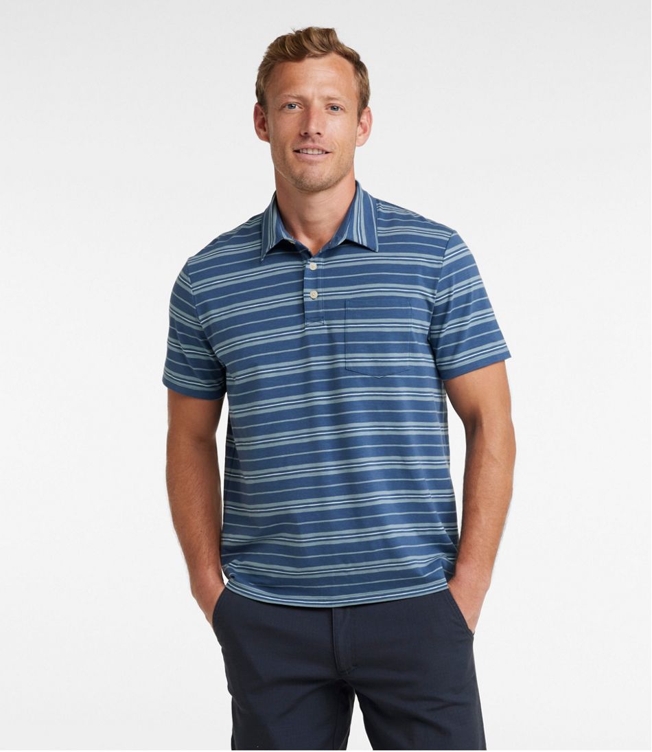 Men's Lakewashed Performance Polo, Short-Sleeve, Stripe | L.L.Bean online