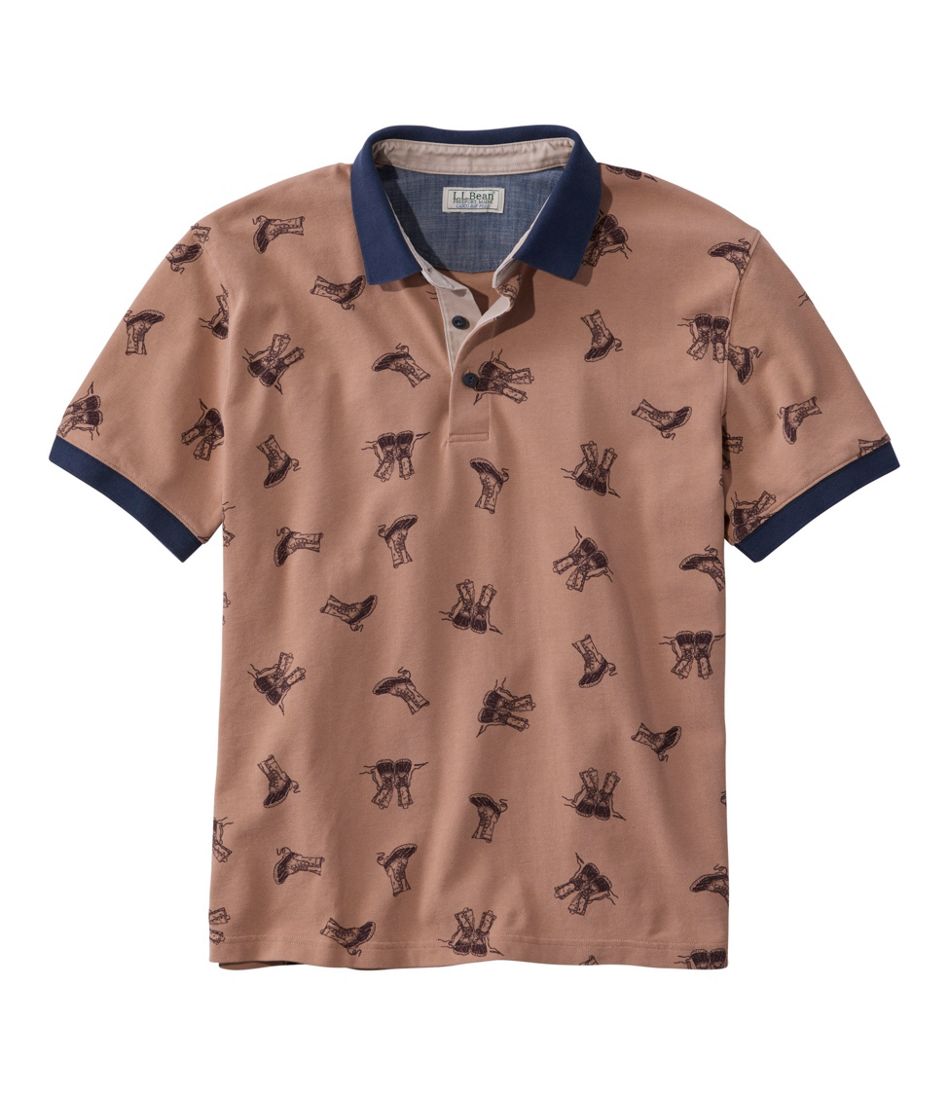 Men's Casco Bay Rugged Polo, Short-Sleeve, Print | L.L.Bean sale