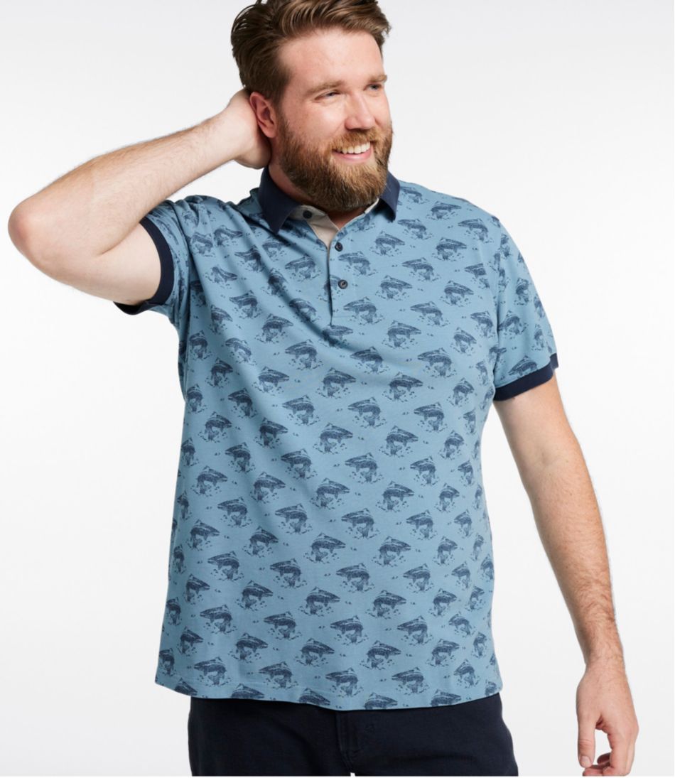 Men's Casco Bay Rugged Polo, Short-Sleeve, Print | L.L.Bean sale