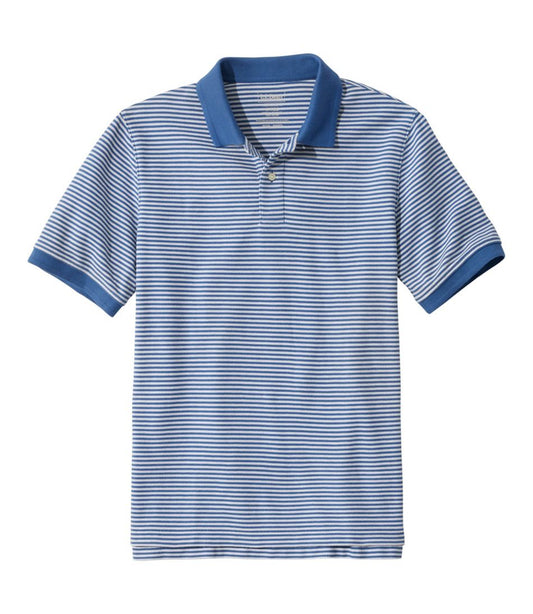 Men's Premium Double L® Polo, Banded Short-Sleeve Without Pocket Stripe | L.L.Bean on sale