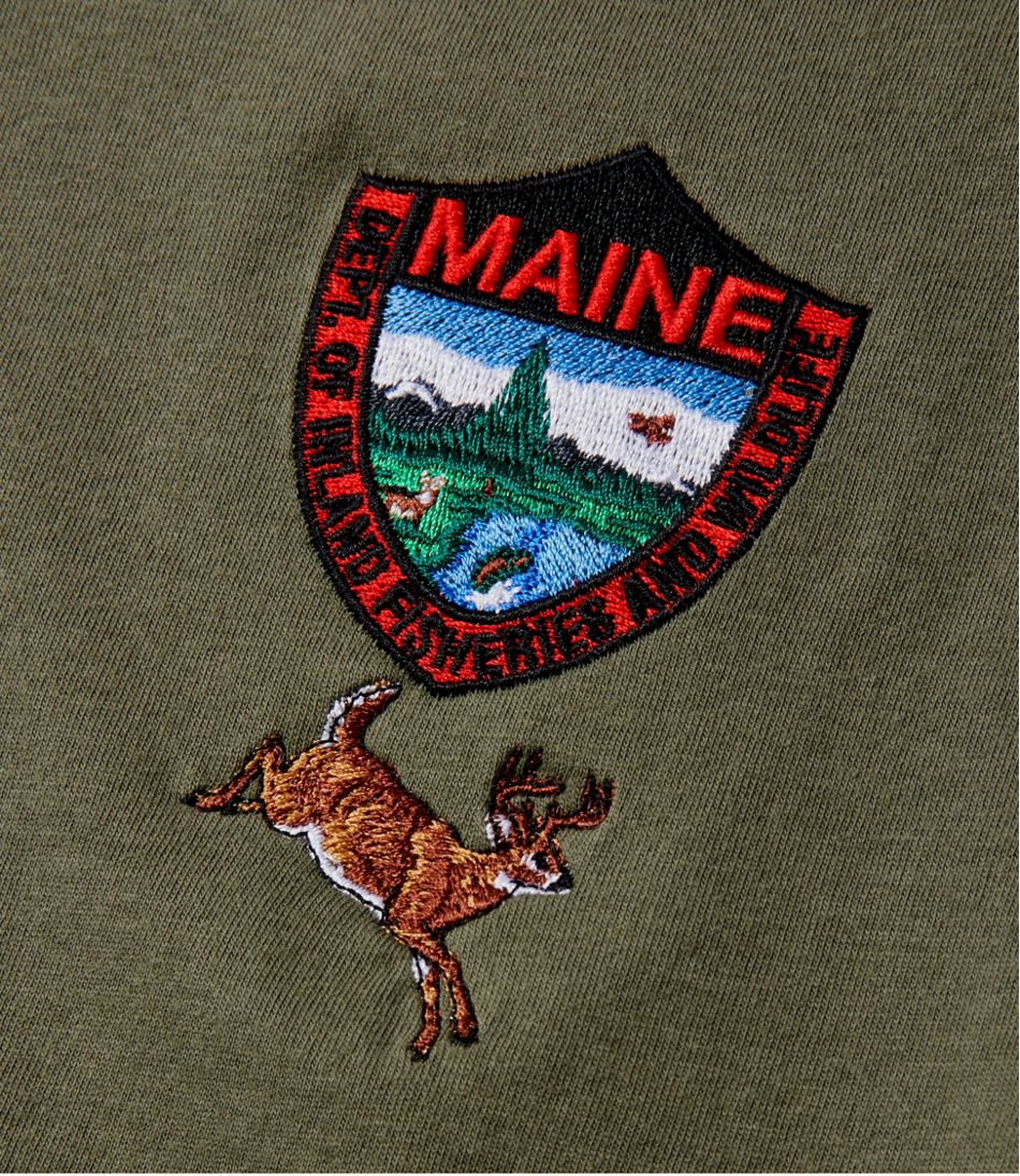 Men's Maine Inland Fisheries and Wildlife Tee, White-Tailed Deer | L.L.Bean sale