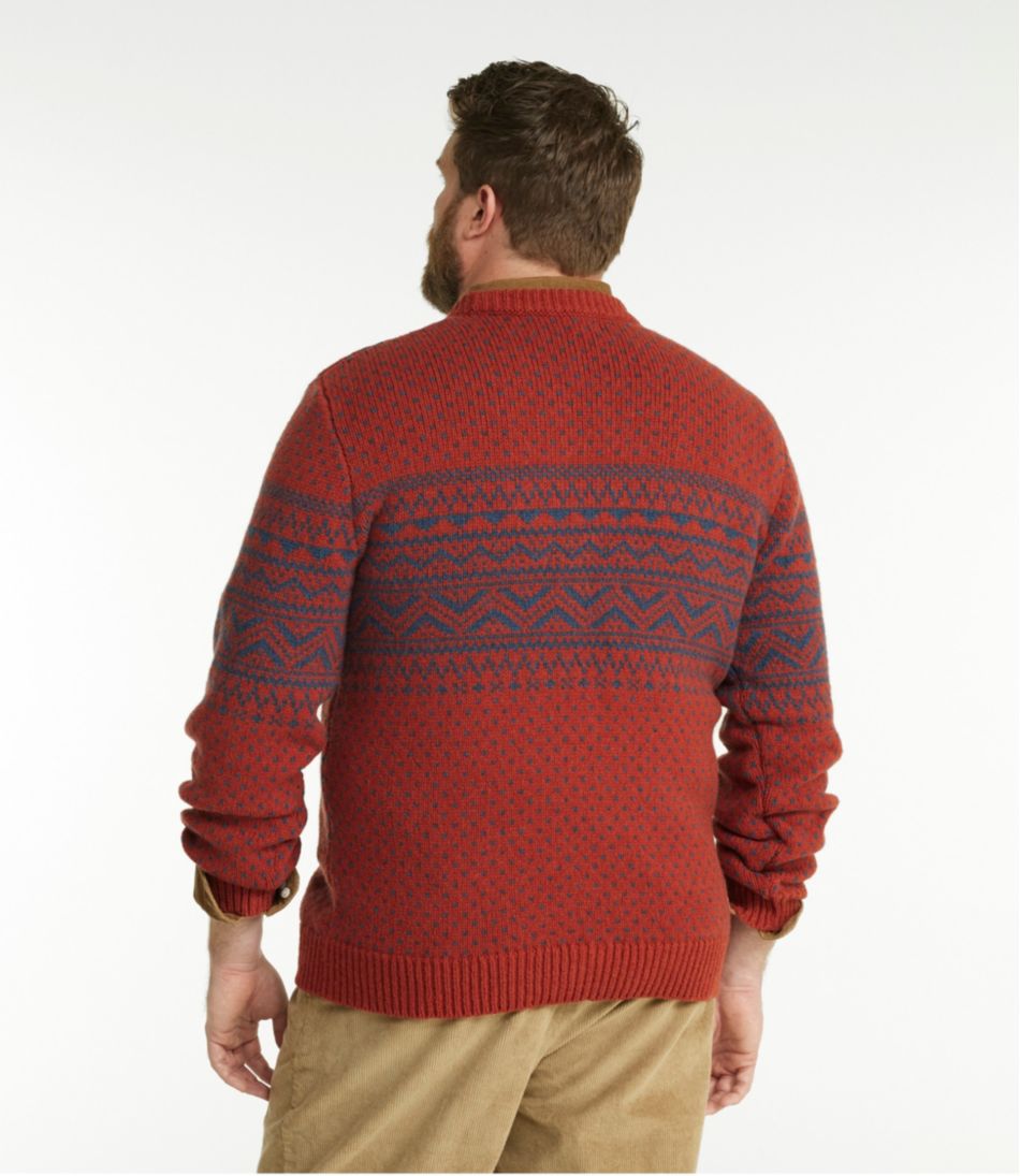 Men's Bean's Classic Ragg Wool Sweater, Crewneck, Fair Isle | L.L.Bean sale