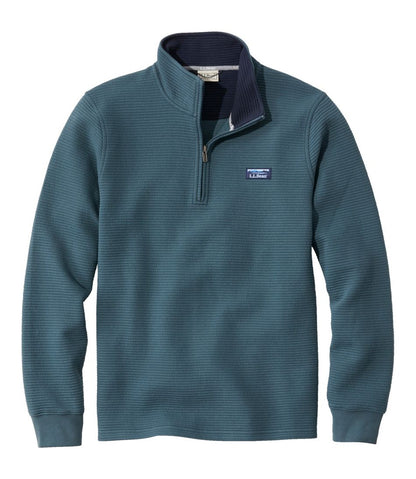 Men's Lakewashed Double-Knit Quarter-Zip Pullover | L.L.Bean online