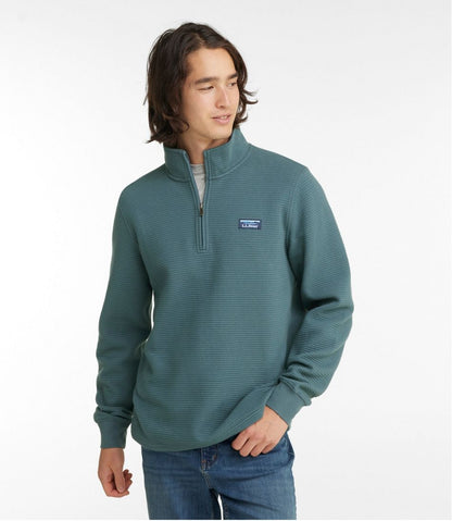 Men's Lakewashed Double-Knit Quarter-Zip Pullover | L.L.Bean online