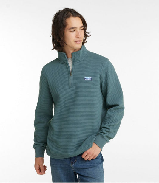 Men's Lakewashed Double-Knit Quarter-Zip Pullover | L.L.Bean online