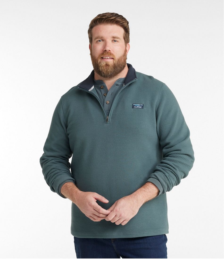 Men's Lakewashed Double-Knit Quarter-Zip Pullover | L.L.Bean online