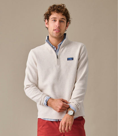 Men's Lakewashed Double-Knit Quarter-Zip Pullover | L.L.Bean online