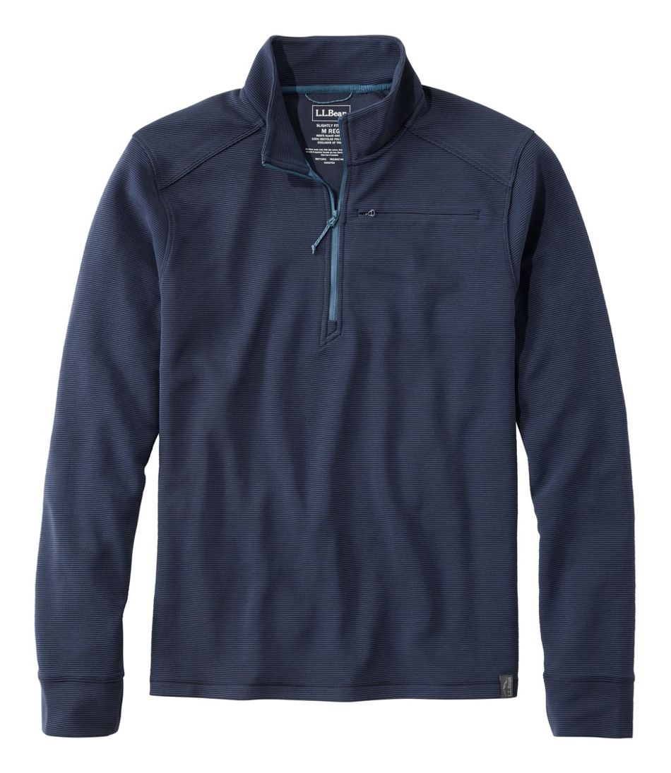 Men's VentureStretch Ottoman-Rib Pullover, Quarter-Zip | L.L.Bean on sale