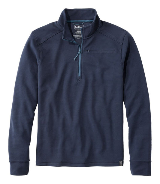 Men's VentureStretch Ottoman-Rib Pullover, Quarter-Zip | L.L.Bean on sale